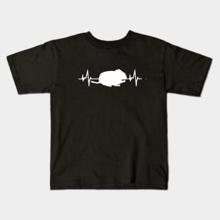 cute Degu heartbeat balance bike Octodon rodent Kids T-Shirt